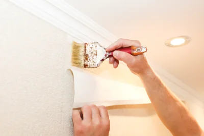 Pose de papier peint à Estouy — revêtements muraux et toiles de verre